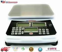 Heavy Duty Army Counting Scale 11&quot;x8&quot; Pan Precision Balance 33 lb x 0.2g - £217.29 GBP
