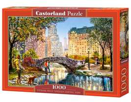 1000 Piece Jigsaw Puzzle, Evening Walk Through Central Park, Manhattan P... - £14.89 GBP