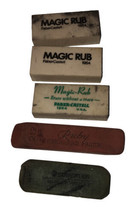 Faber Castell, Eberhardt Faber, &amp; Staedtler Lot Of 5 Vintage Erasers - £5.34 GBP