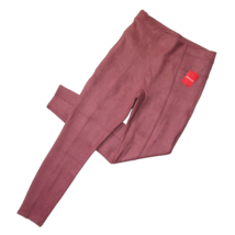 NWT SPANX 20322R Faux Suede Leggings in Rich Rose Seamed Pull-on Pants L - £55.60 GBP