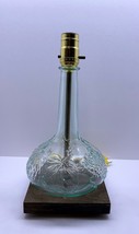 Genie Style Wine Bottle Bar Pub Lounge Man Cave TABLE LAMP Light w/ Wood... - £43.72 GBP