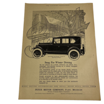 1924 Buick Touring Car 4 wheel brakes and RCA Radiotrons for Radio hour print ad - £9.85 GBP