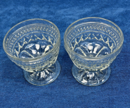 Set of Two Wexford Anchor Hocking Clear Glass Sherbet Dessert Footed Dish Cup - $13.53