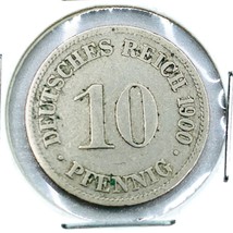1900 D German Empire 10 Pfennig Coin - $56.34 MXN