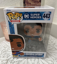 Funko Pop! DC Heroes: Holiday Gingerbread Superman #443 - NEW! - £7.46 GBP