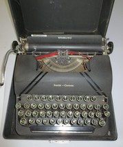 Vintage Smith-Corona Sterling Typewriter w/ Carry Case - £275.32 GBP
