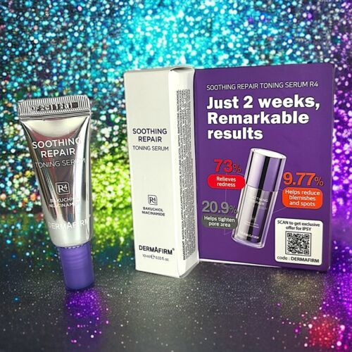 Dermafirm Soothing Repair Toning Serum 0.33 Fl Oz New In Box &amp; Sealed - $14.84