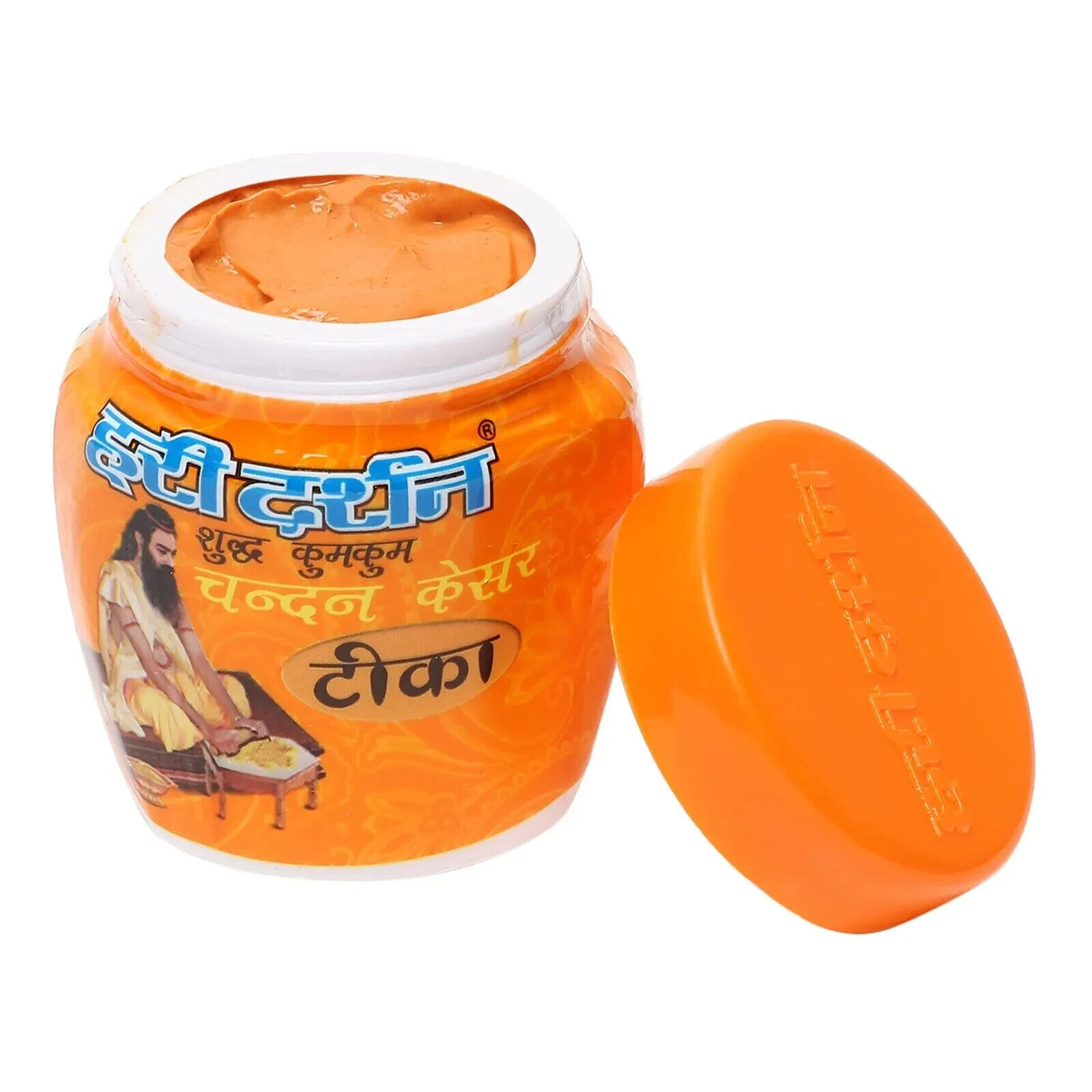 40 Gms Hari Darshan Kesar Chandan Tika Saffron Sandalwood Wet Paste Fore... - $9.79
