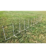 Dog Agility Equipment 12 Weave Poles on a PVC Base  FREE US shipping - £112.41 GBP