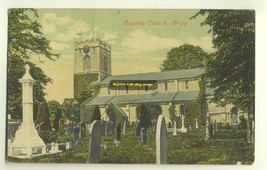 cu1054 - Scawby Church , Brigg , Yorkshire - postcard - $3.81