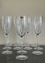 Perrier Jouet Elegant Set of 12  Unpainted Fluted Champagne Glasses - £179.57 GBP