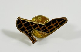 Black Gold Toned High Heel Shoe Lapel Pin - £7.78 GBP