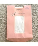 Vintage Fredericks of Hollywood Style 995 White 100% Nylon Stockings USA - $14.84