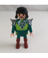 2000 Geobra Playmobil Green Dragon Warrior 2.75&quot; Toy Figure - €12,65 EUR