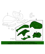 Subaru Mirror 91036AN03A (1036AN53A) Mirror Unit Drivers Side 23-25 Outback - $3,308.75 MXN
