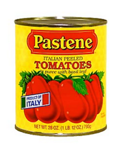 Pastene peeled Tomatoes 28 oz (PACKS OF 6) - $39.59