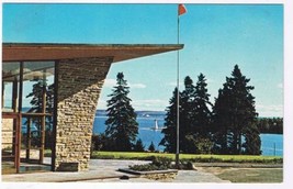 Nova Scotia Postcard Baddeck Alexander Graham Bell Museum Bras d&#39;Or Lakes - £2.32 GBP