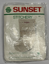 Sunset Stitchery Ribbons and Lace #198 Stocking Kit 8&quot; Open Package Vintage - $9.00