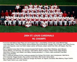 2004 ST. LOUIS CARDINALS 8X10 TEAM PHOTO BASEBALL PICTURE LEAGUE CHAMPS MLB - £3.93 GBP