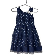 Healthtex 2T Navy White Polka Dot Dress - £7.19 GBP