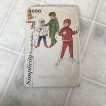 Vintage Simplicity Sewing Pattern Child&#39;s Snowsuit and jacket Size 4 - Cut - $15.04
