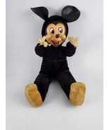 Vintage Gund Rubber Face Mickey Mouse Disney Plush Felt Hands Rubber Fac... - £45.53 GBP