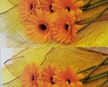 Set of 2 Kitchen Vinyl with Foam Back Placemats (12&quot;x18&quot;) YELLOW FLOWERS... - $12.86