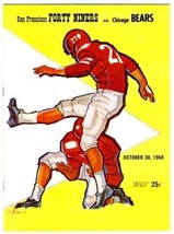 1960 San Francisco 49ers v Chicago Bears Program Brodie Bratkowski Galli... - £119.00 GBP