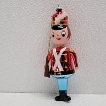 De Carlini Italian Blown Glass Christmas Ornament Italy Soldier Boy Handmade Vtg - £60.20 GBP