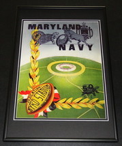 1950 Maryland vs Navy Byrd Stadium Dedication Framed 10x14 Poster Official Repro - £39.46 GBP