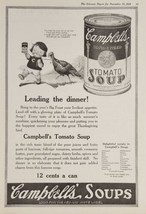 1921 Print Ad Campbell&#39;s Tomato Soup Campbell&#39;s Kid with Turkey on Leash - £16.52 GBP