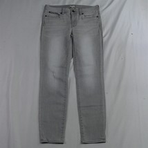 J.CREW 28 Mid Rise Skinny Gray Stretch Denim Womens Jeans - £11.87 GBP
