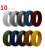 Tactical 10 Piece Silicone Ring Set For Men - $35.00