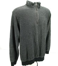 Banana Republic 1/4 Zip Pullover Knit Sweater Mens XL Gray Long Sleeve A... - £22.42 GBP