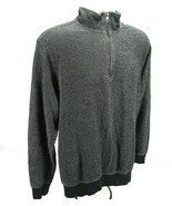 Banana Republic 1/4 Zip Pullover Knit Sweater Mens XL Gray Long Sleeve A... - £22.58 GBP