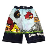 Angry Birds Shorts Boys Swim Board Size Medium 8-10 Fun Print - £8.18 GBP