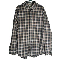 Gander Mountain Wrinkle Resistant Plaid Shirt Button Down Pocket Mens Large - £21.08 GBP