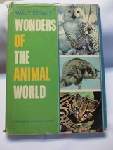 Walt Disney Wonders of the Animal World De Luxe Golden Book 1964 HBDJ - £11.72 GBP