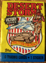 1991 Topps Desert Storm Trading Cards Victory Series Single pack - $1.00