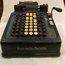 1920s VTG Burroughs Portable Adding Machine Register Non-working Parts/r... - $54.40