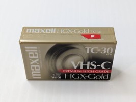 Maxwell VHS-C HGX-Gold TC-30 - New Vhs Premium High Grade Tape - £7.01 GBP