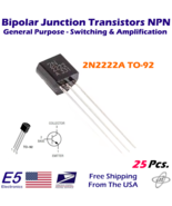 Transistor (25) 2N2222A General Purpose NPN Bipolar TO-92 Transistor - $4.87 CAD