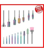 17Pcs Tungsten Carbide Nail Drill Bit Set - Professional Quality for Sal... - $678.97 MXN