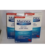 (3 pack) Mucinex Fast Max Cold - Flu - - Sore Throat - 20 caplet Each - ... - $18.69