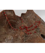Vintage INRI Crucifix Catholic Jesus Christian Cross Pendant Rosary Neck... - $225.05 MXN