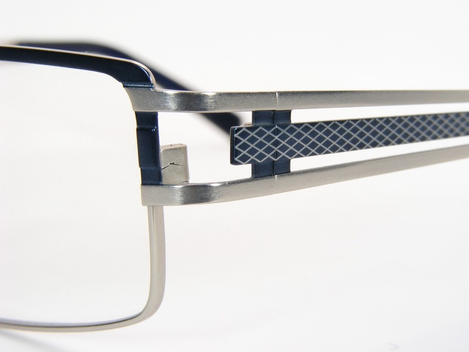 Vintage OU 33.538.02 Blue /Silver UNIQUE RARE EYEGLASSES GLASSES FRAME 55-17-135 Item image 4