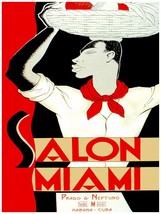 Wall Decoration 18x24 Poster.Room art.Salon Miami.Red interior Design art.6537 - $28.00