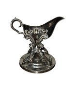 FB Rogers Silver Co Silver Plate Gravy Boat on Heating Stand - $1,450.03 MXN