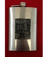 Stainless Steel &quot;BEST MAN&quot; 8 oz Drinking Flask  - €7,73 EUR