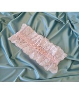 Wedding garter gentle Pink Lace Pearls Delicate pink lace garter swarovski  - €21,54 EUR